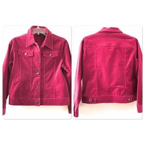 Relativity Jacket Button Down Pink Sz Petite Med